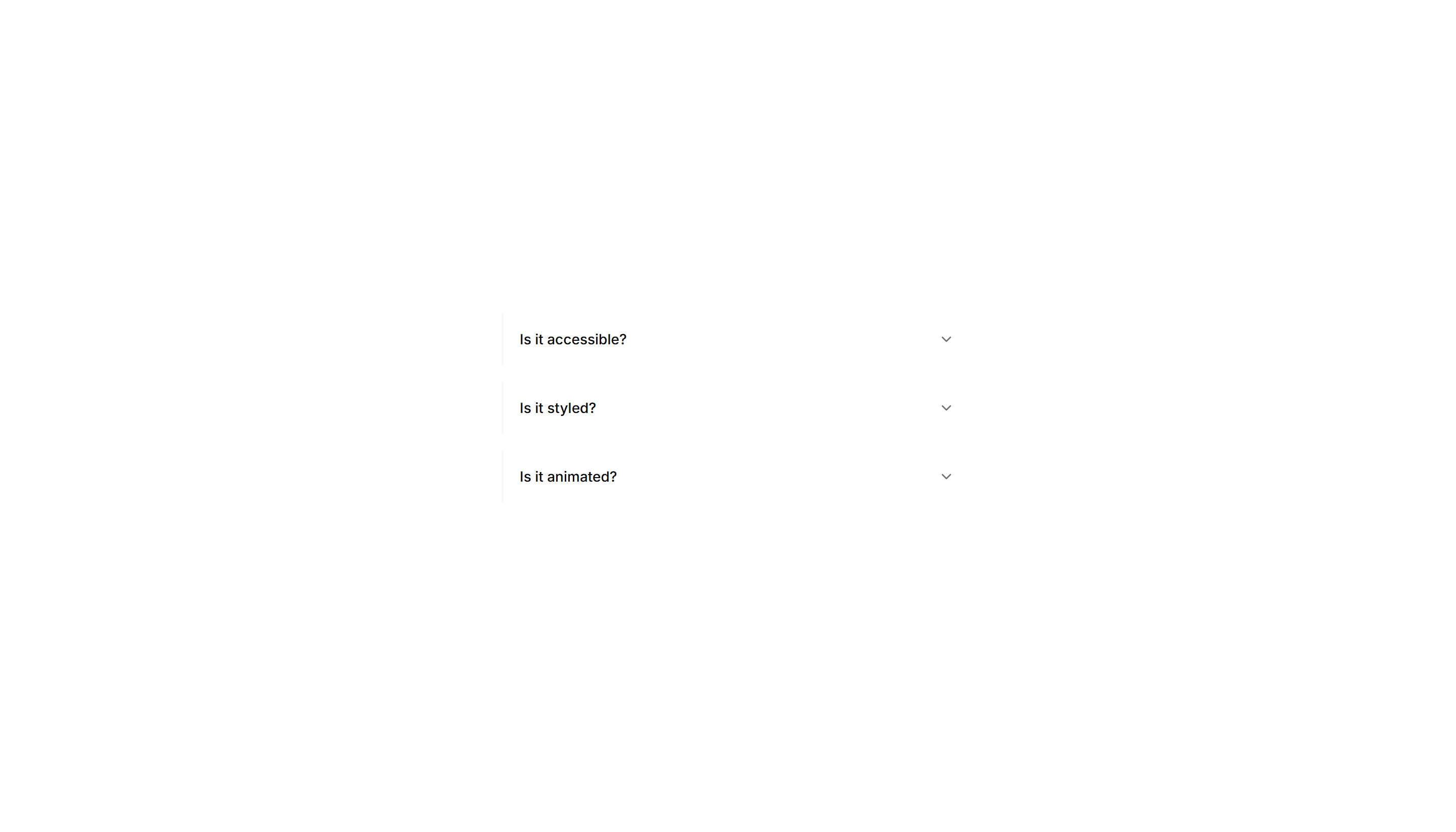 Components Accordion: Minimal Line Accordion