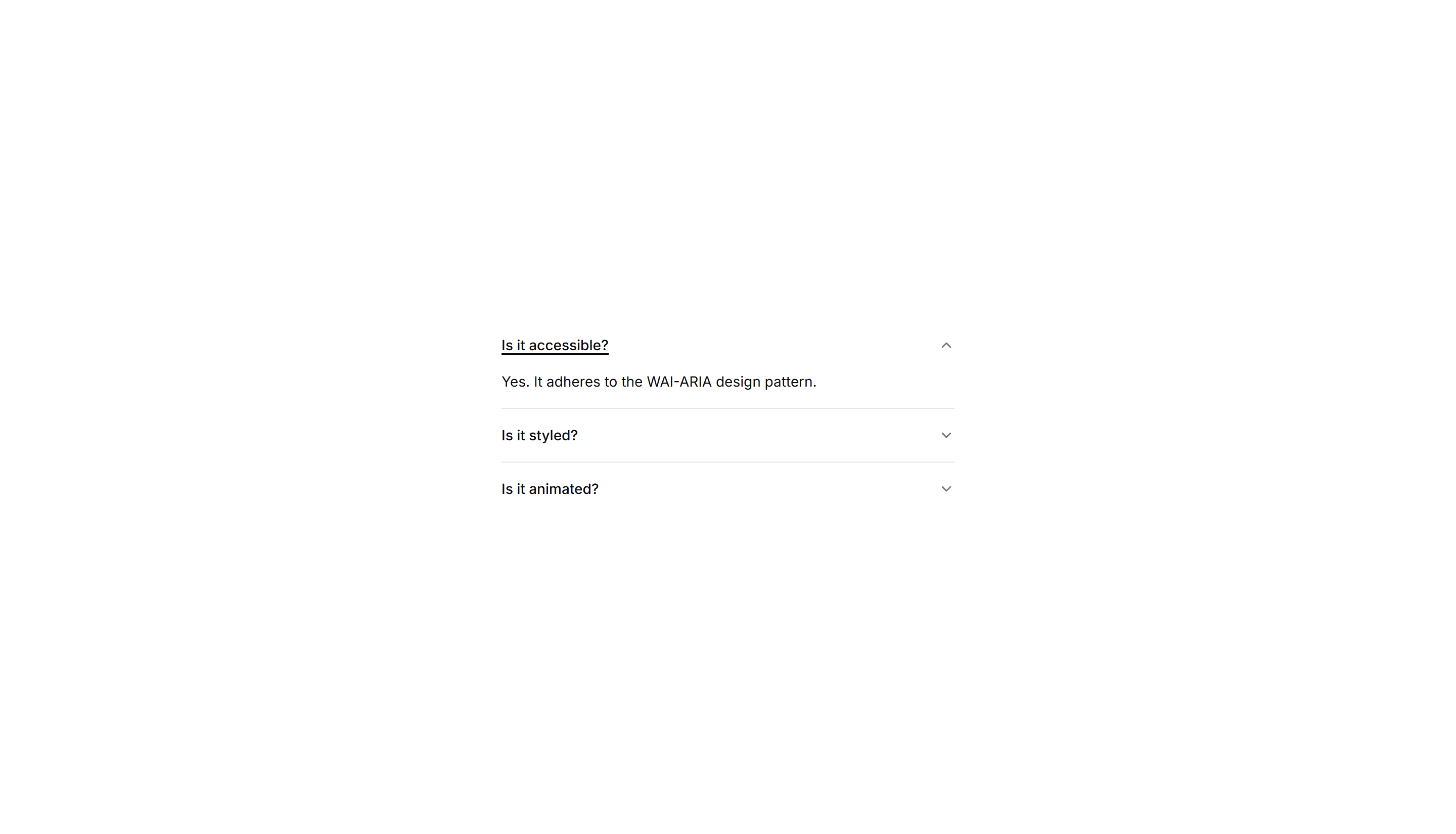 Components Accordion: Underline Accordion
