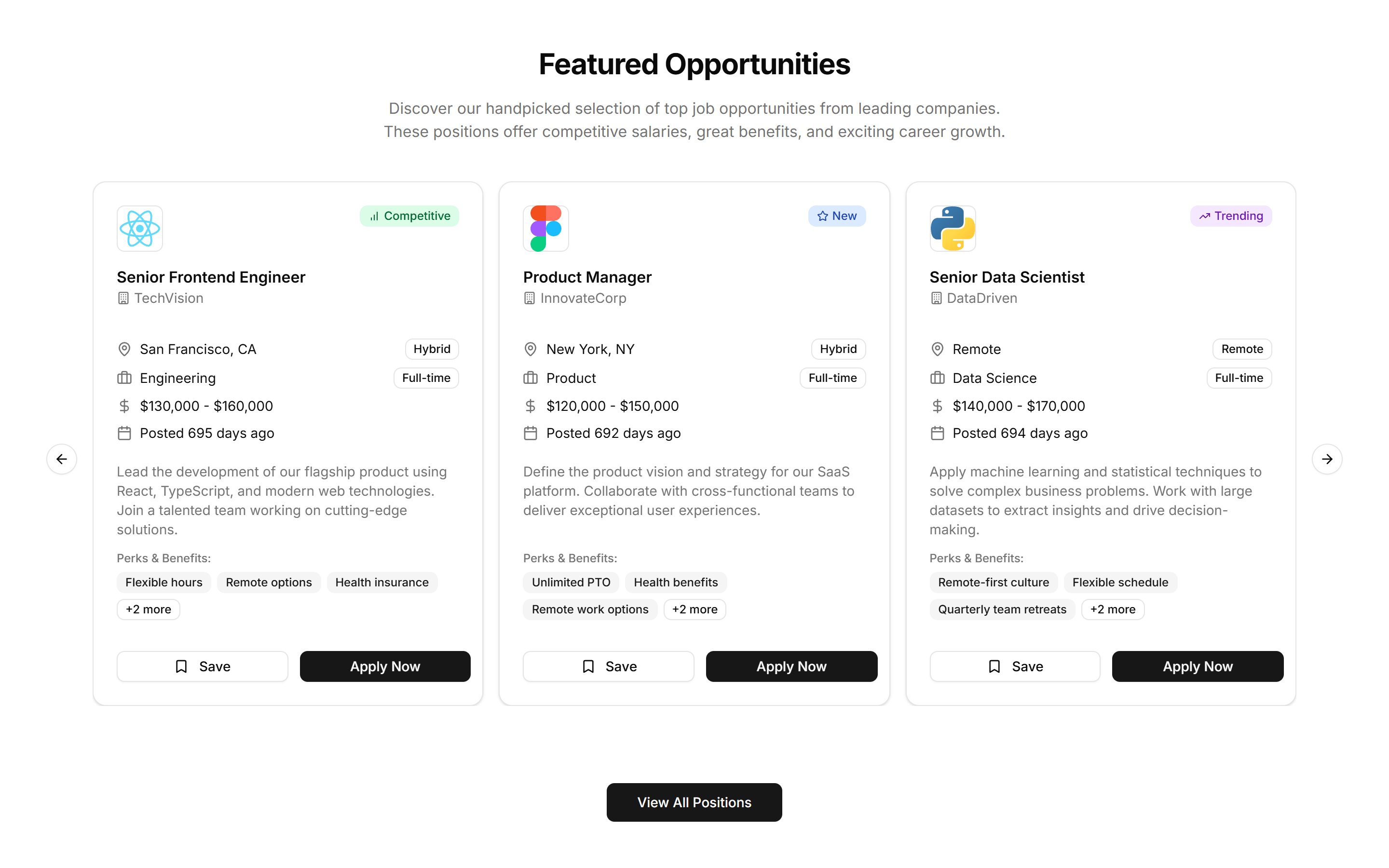 Marketing (Legacy) Career: Featured Job Slider
