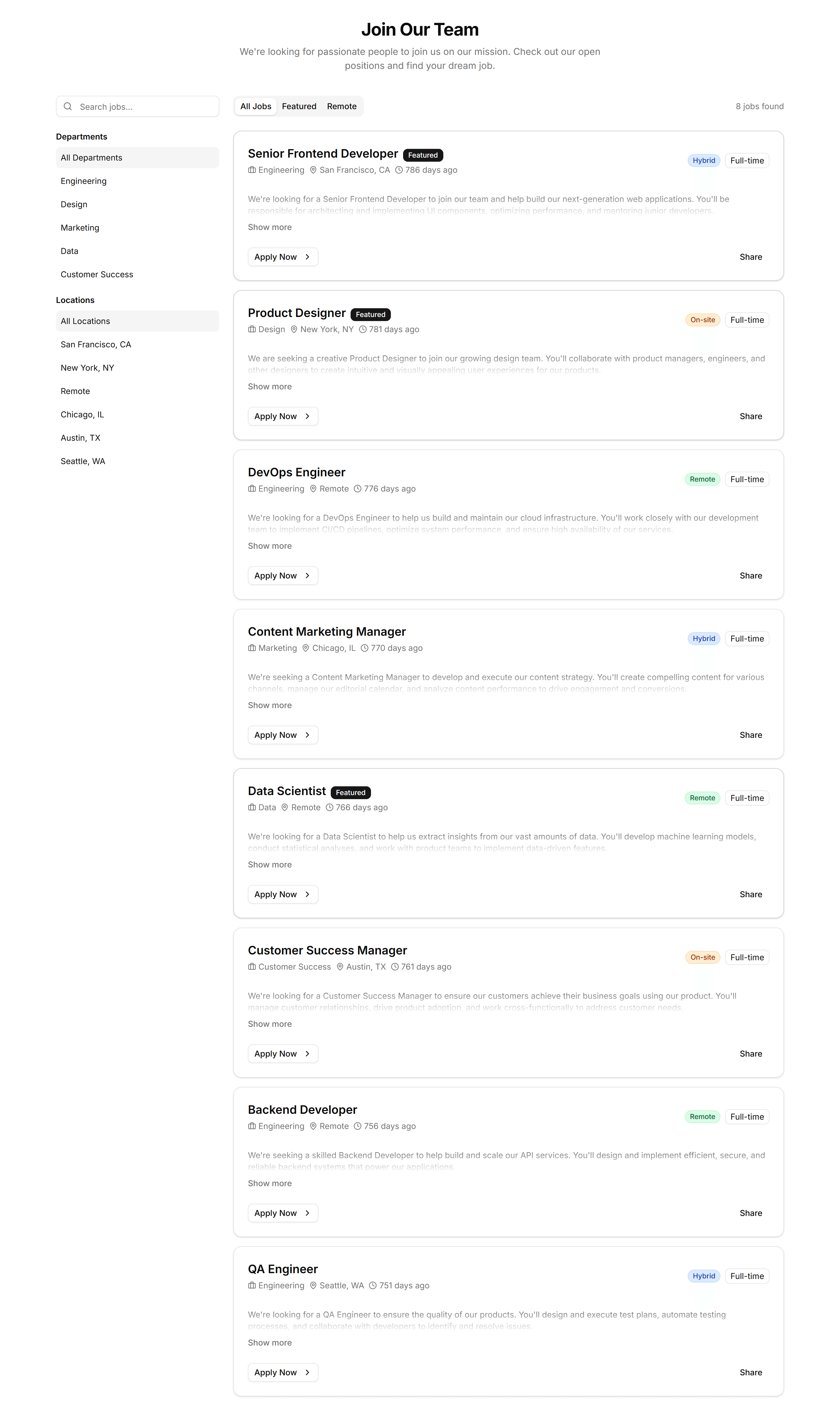 Marketing (Legacy) Career: Job Listings
