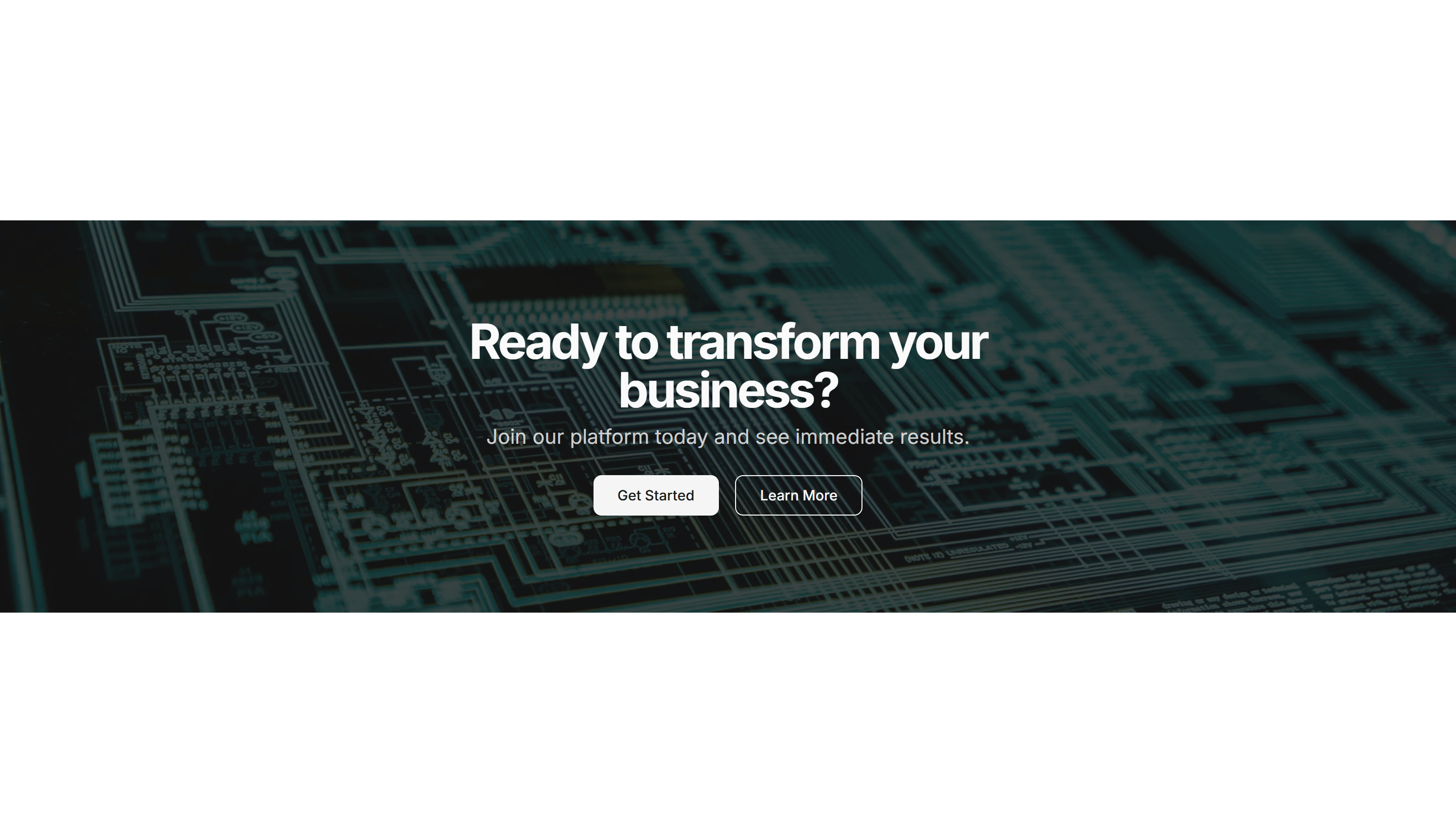Marketing (Legacy) CTA Section: Banner With Background