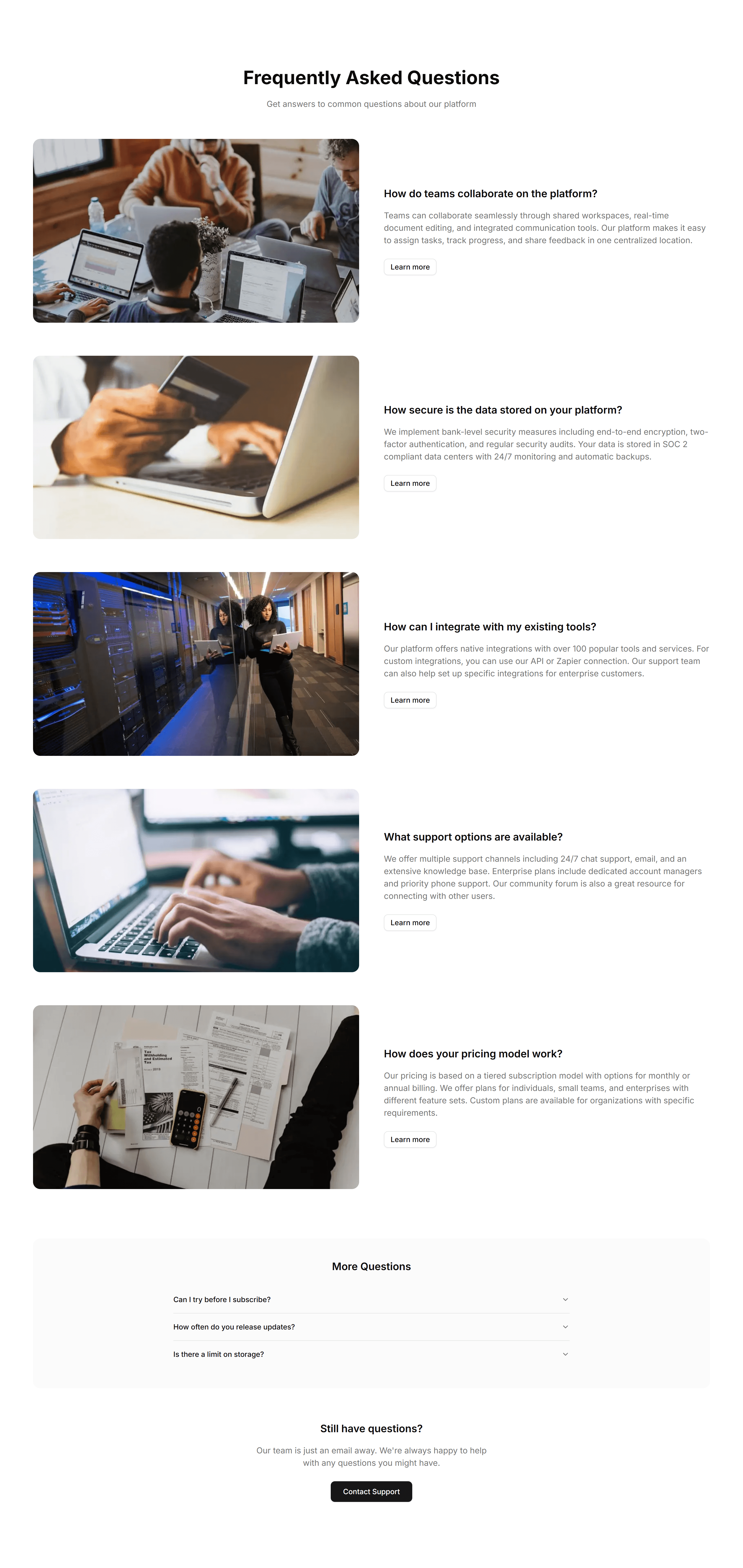 Marketing (Legacy) FAQ Section: Image Illustrated