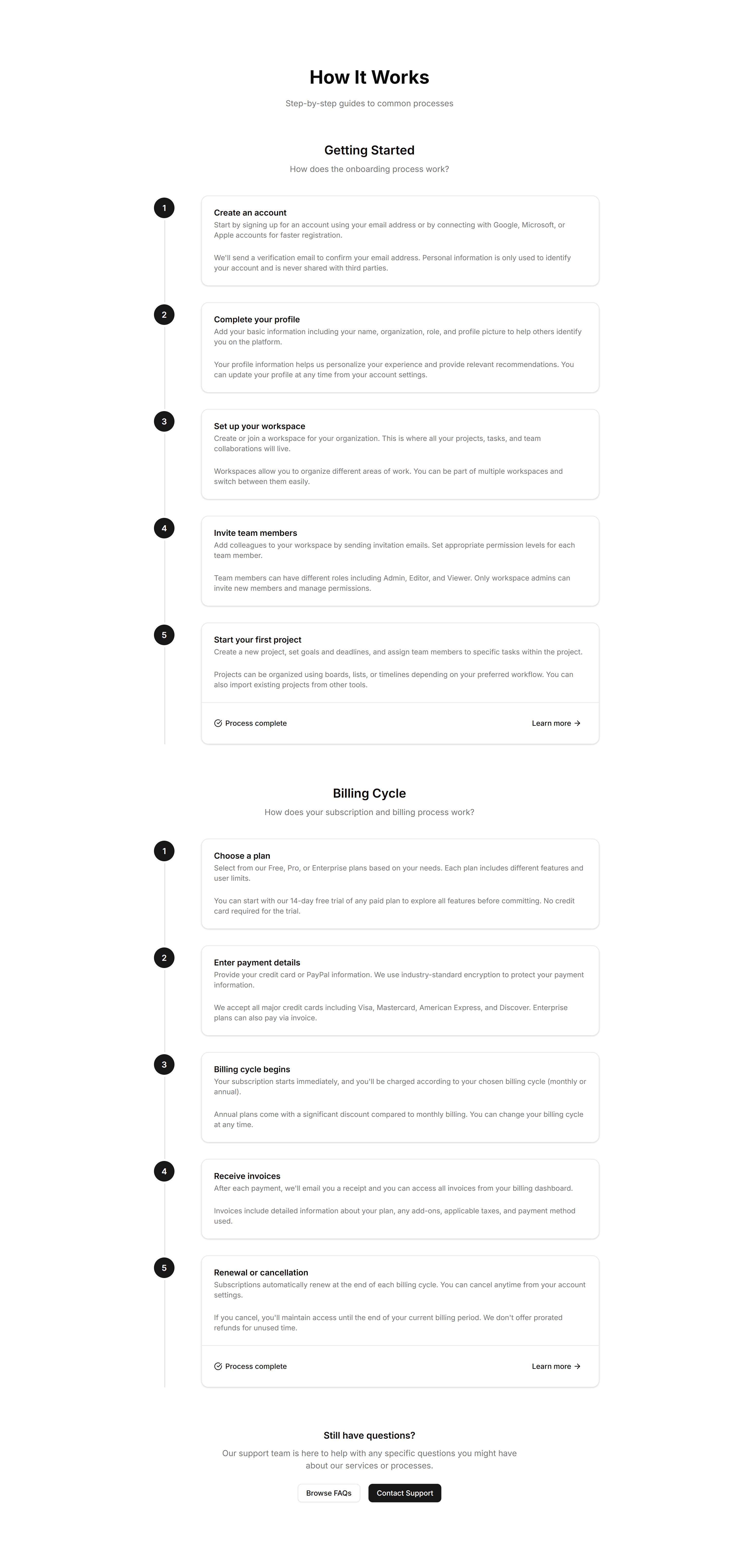Marketing (Legacy) FAQ Section: Timeline FAQ