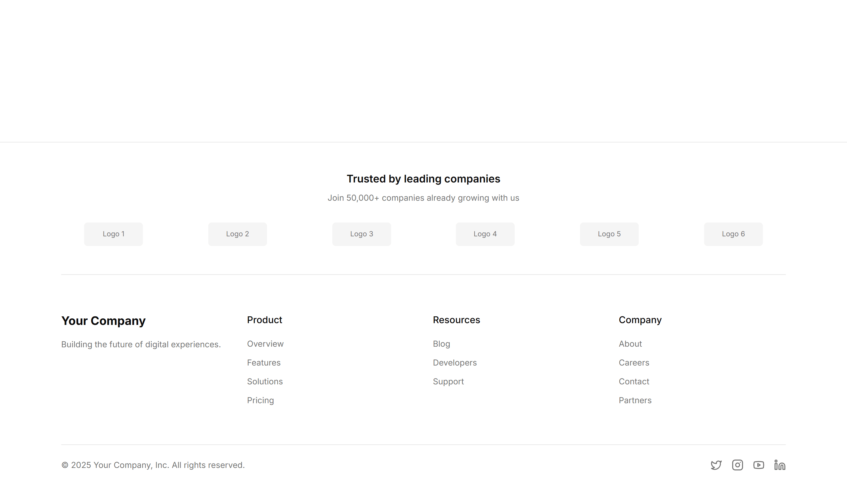 Marketing (Legacy) Footer: Logo Cloud