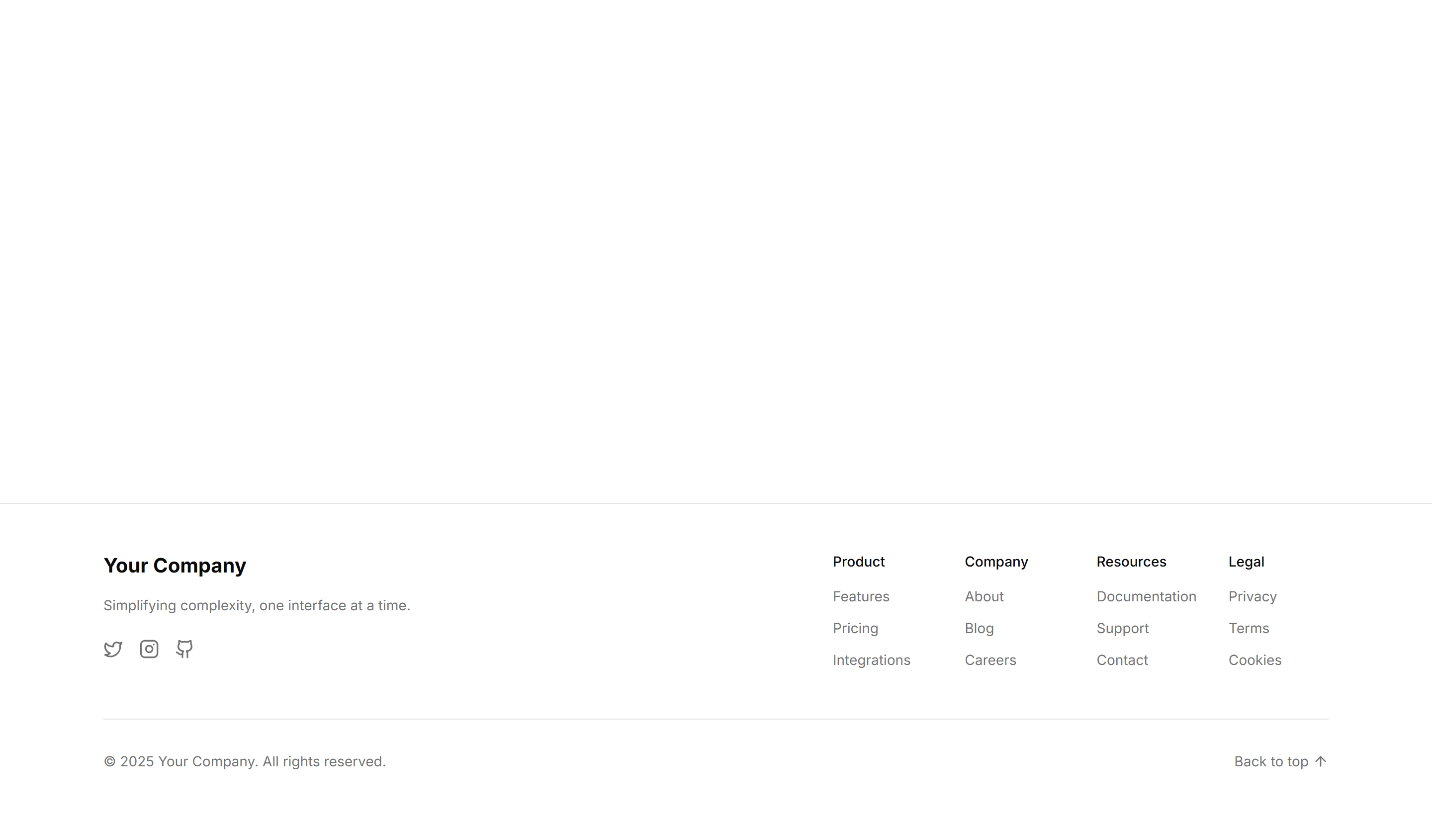 Marketing (Legacy) Footer: Minimal