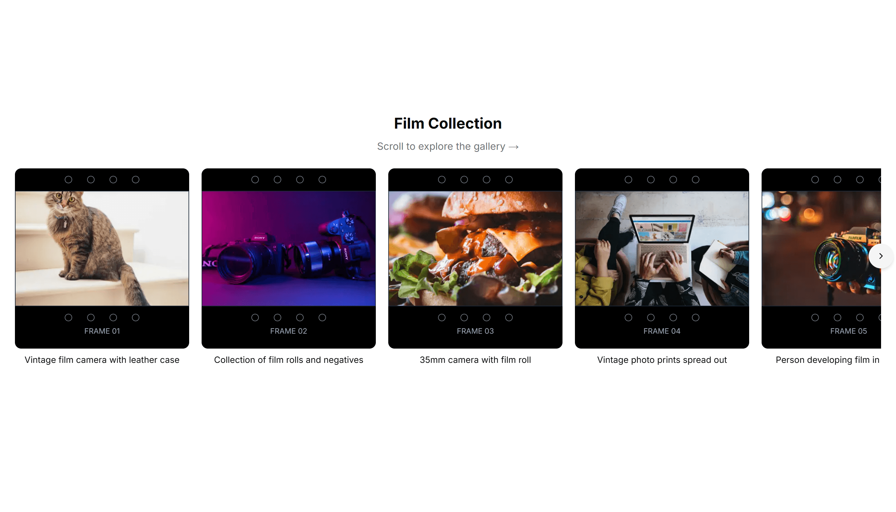 Marketing (Legacy) Gallery: Filmstrip Gallery