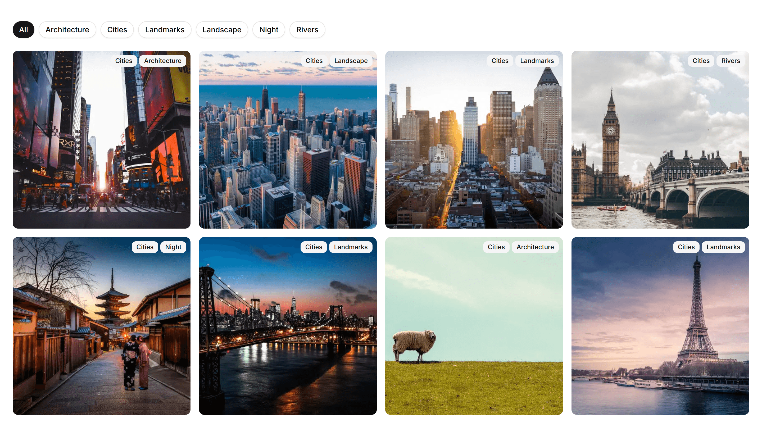 Marketing (Legacy) Gallery: Grid Gallery
