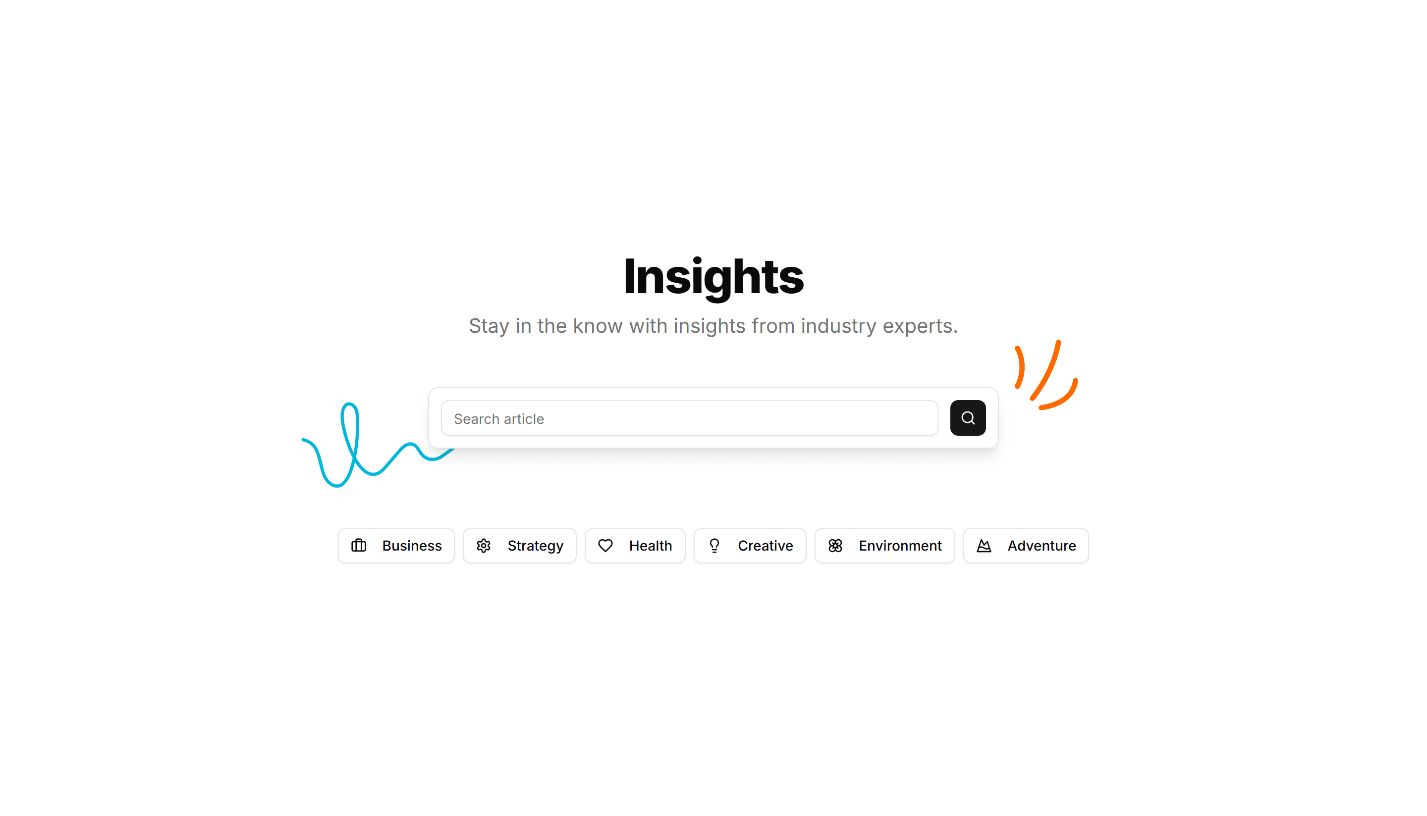 Marketing (Legacy) Hero Form: Center Aligned Search With Tags