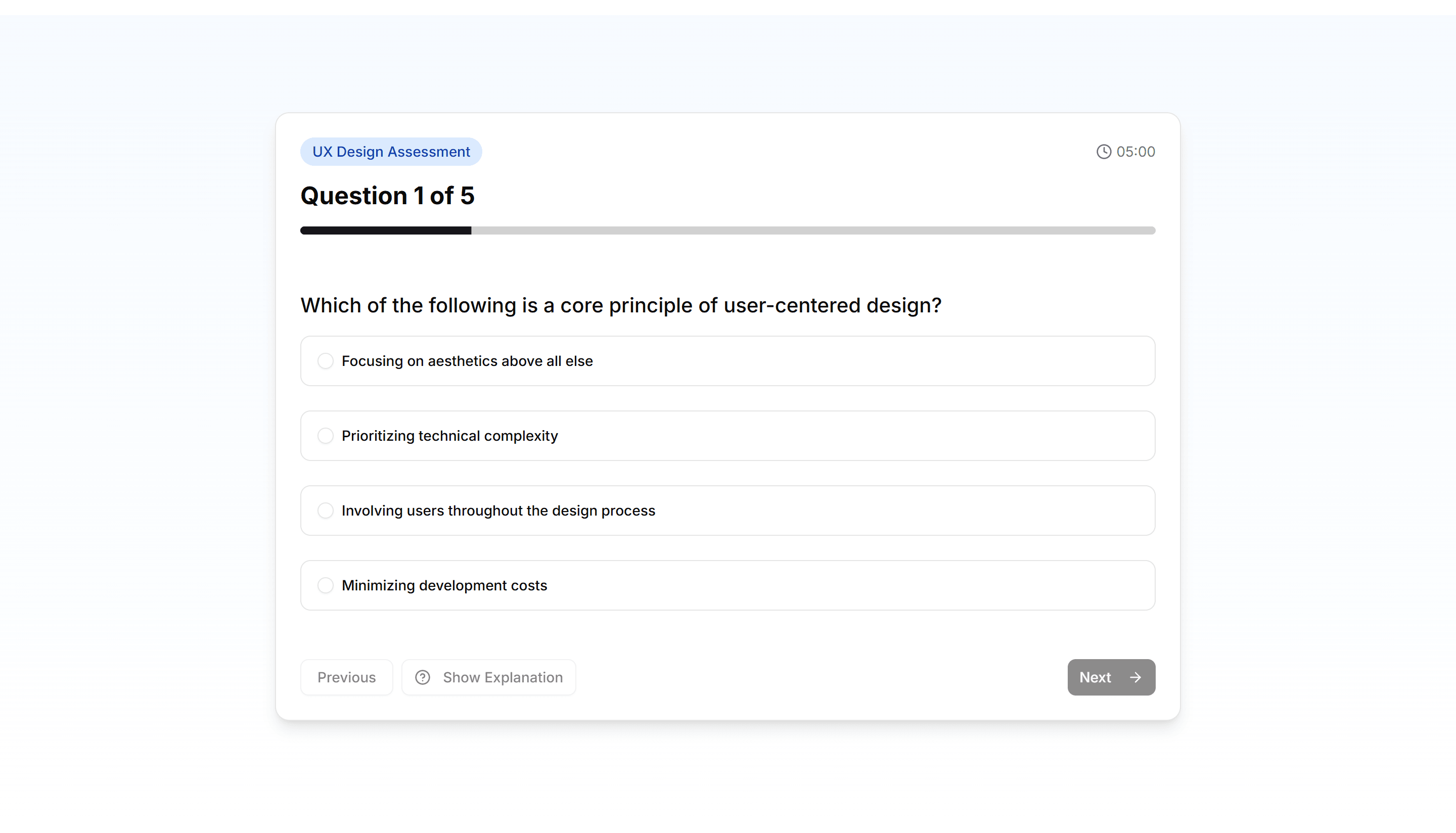Marketing (Legacy) Hero Form: Quiz Assessment Form