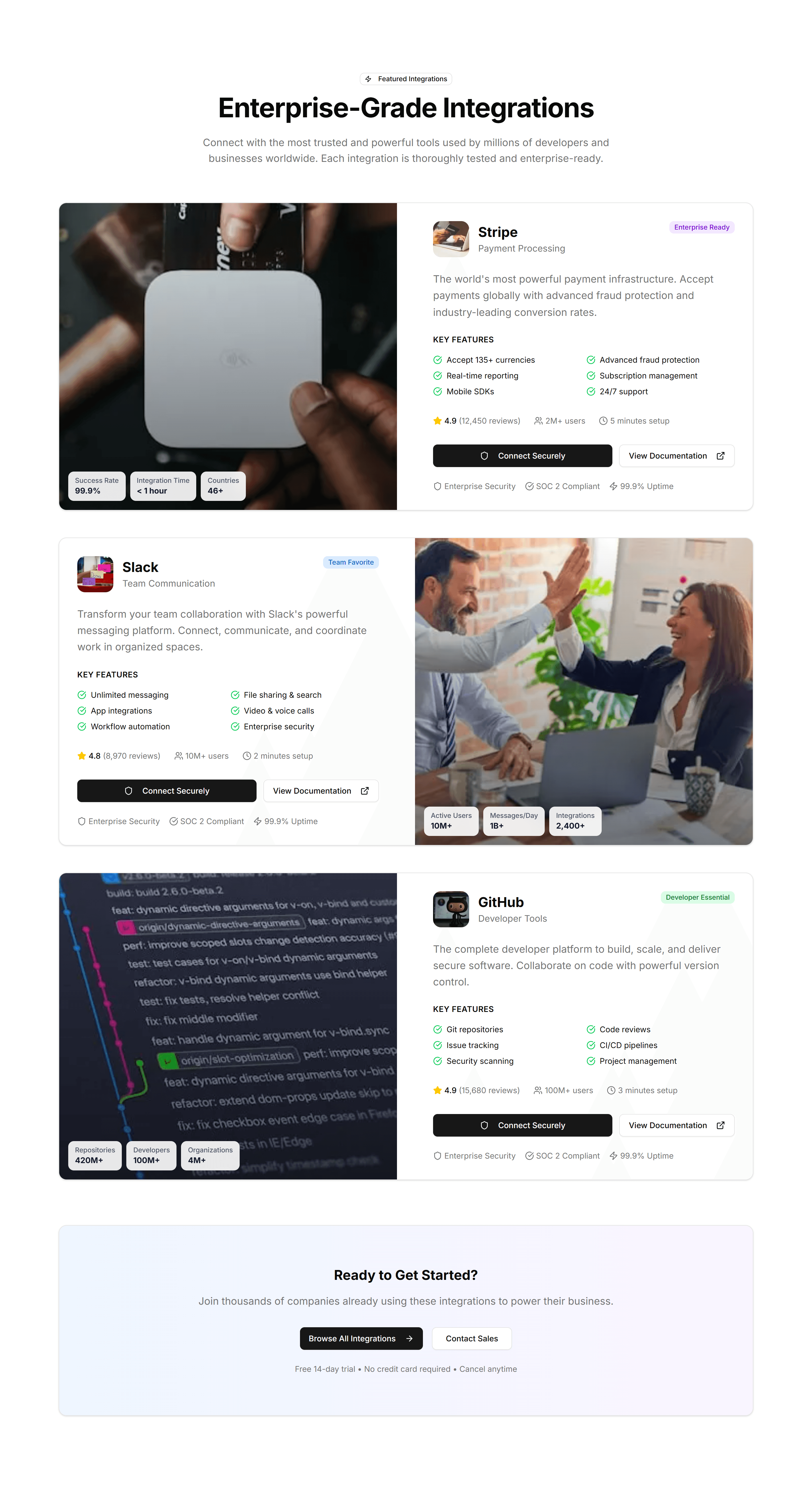 Marketing (Legacy) Integration: Featured Showcase