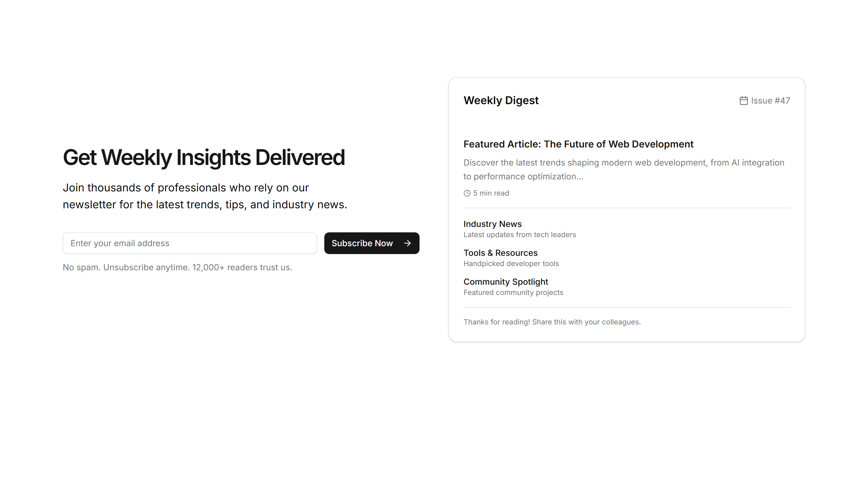 Marketing (Legacy) Subscribe: Newsletter Preview