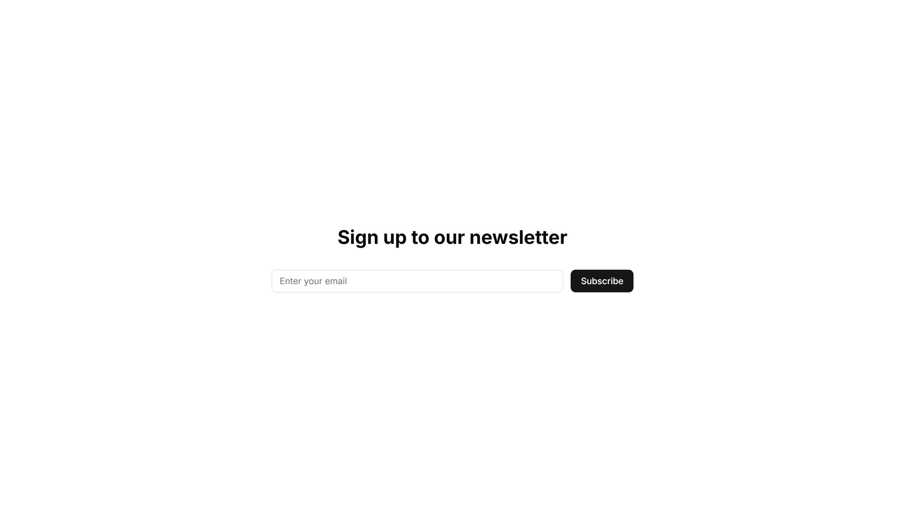 Marketing (Legacy) Subscribe: Simple Center Aligned
