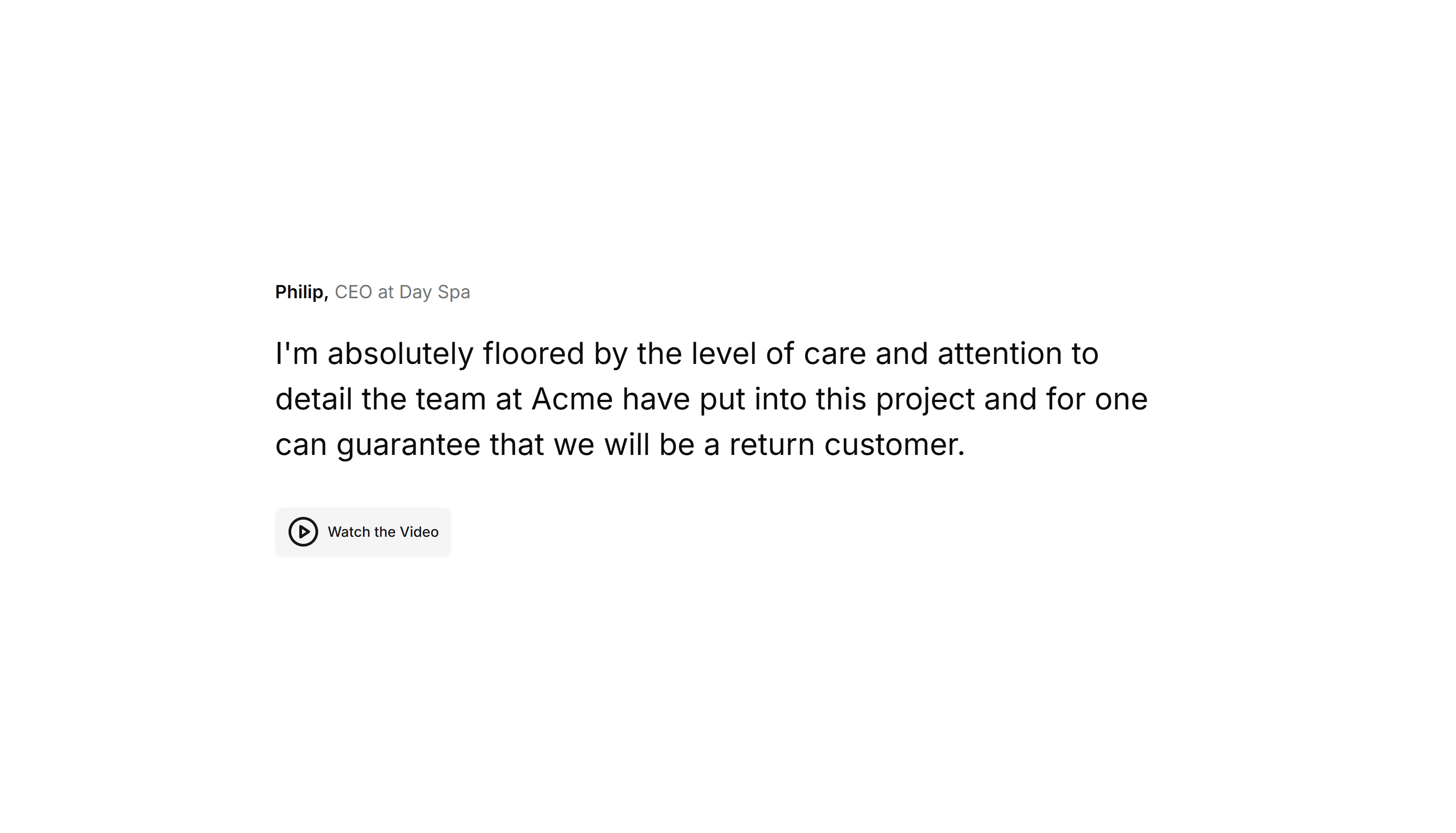 Marketing (Legacy) Testimonial: Base