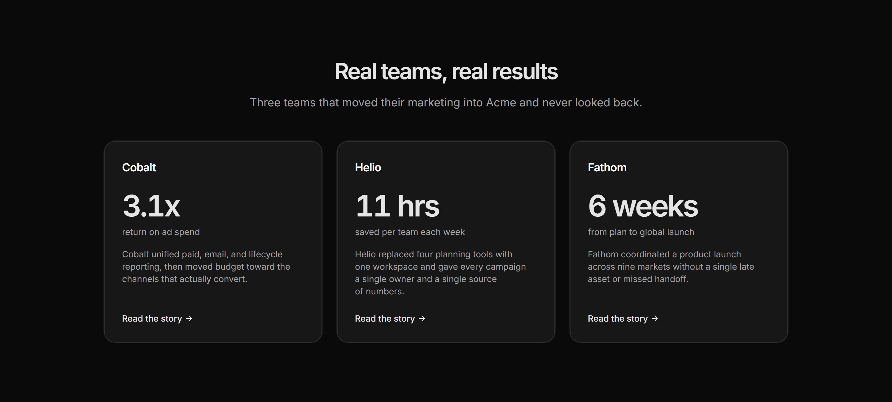 Marketing Pro Case Study: Story Grid