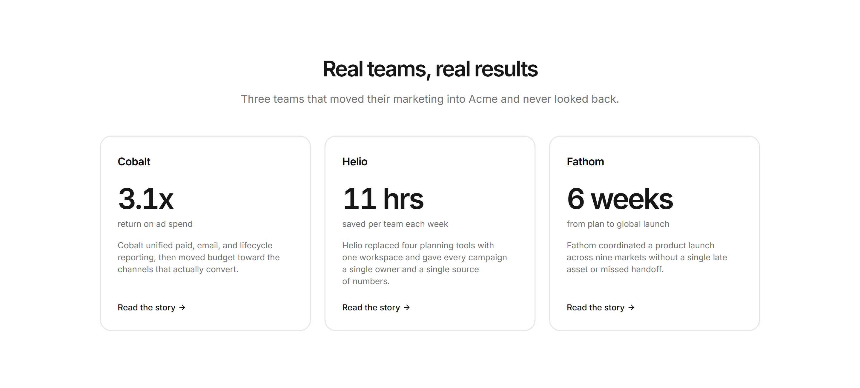 Marketing Pro Case Study: Story Grid