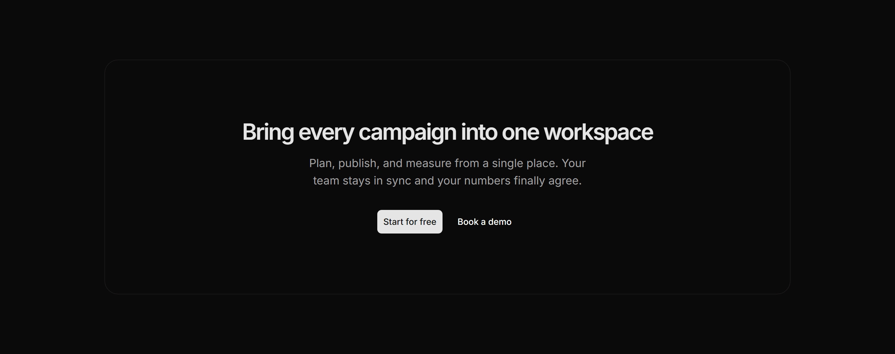 Marketing Pro CTA: Bordered Inset