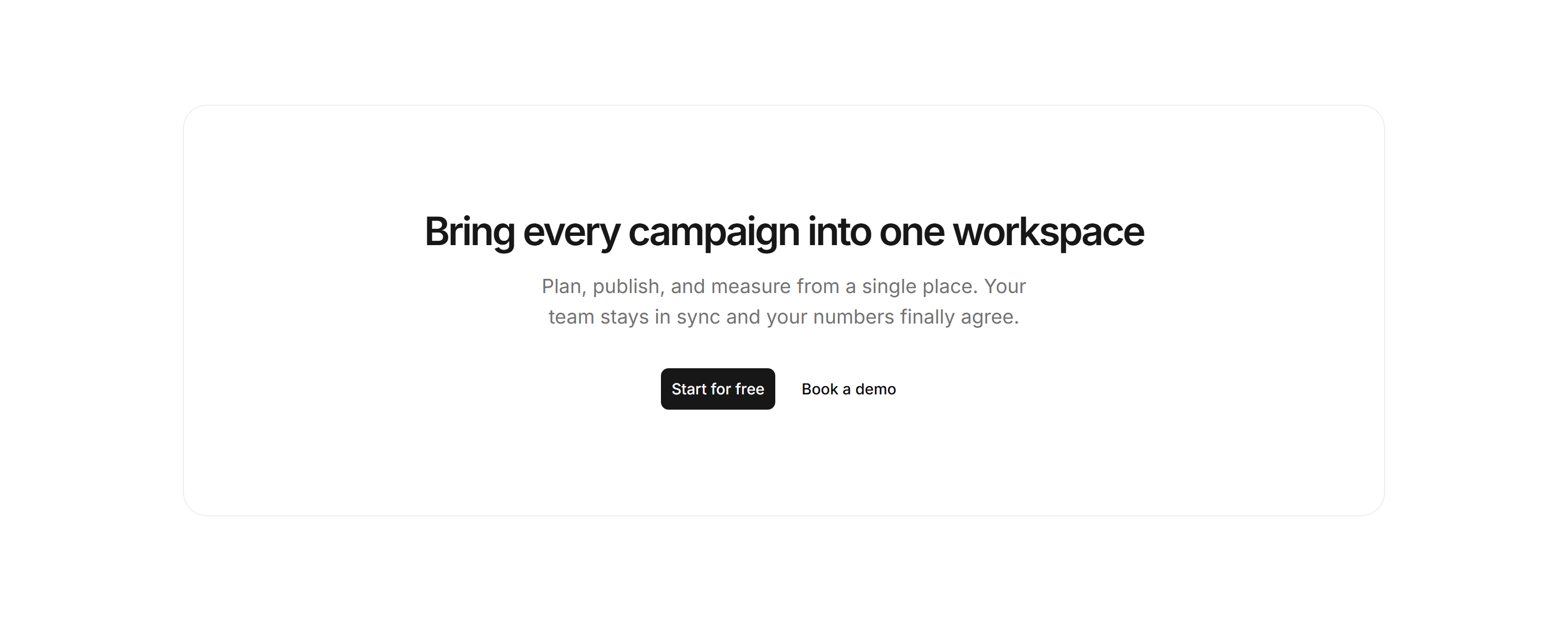 Marketing Pro CTA: Bordered Inset