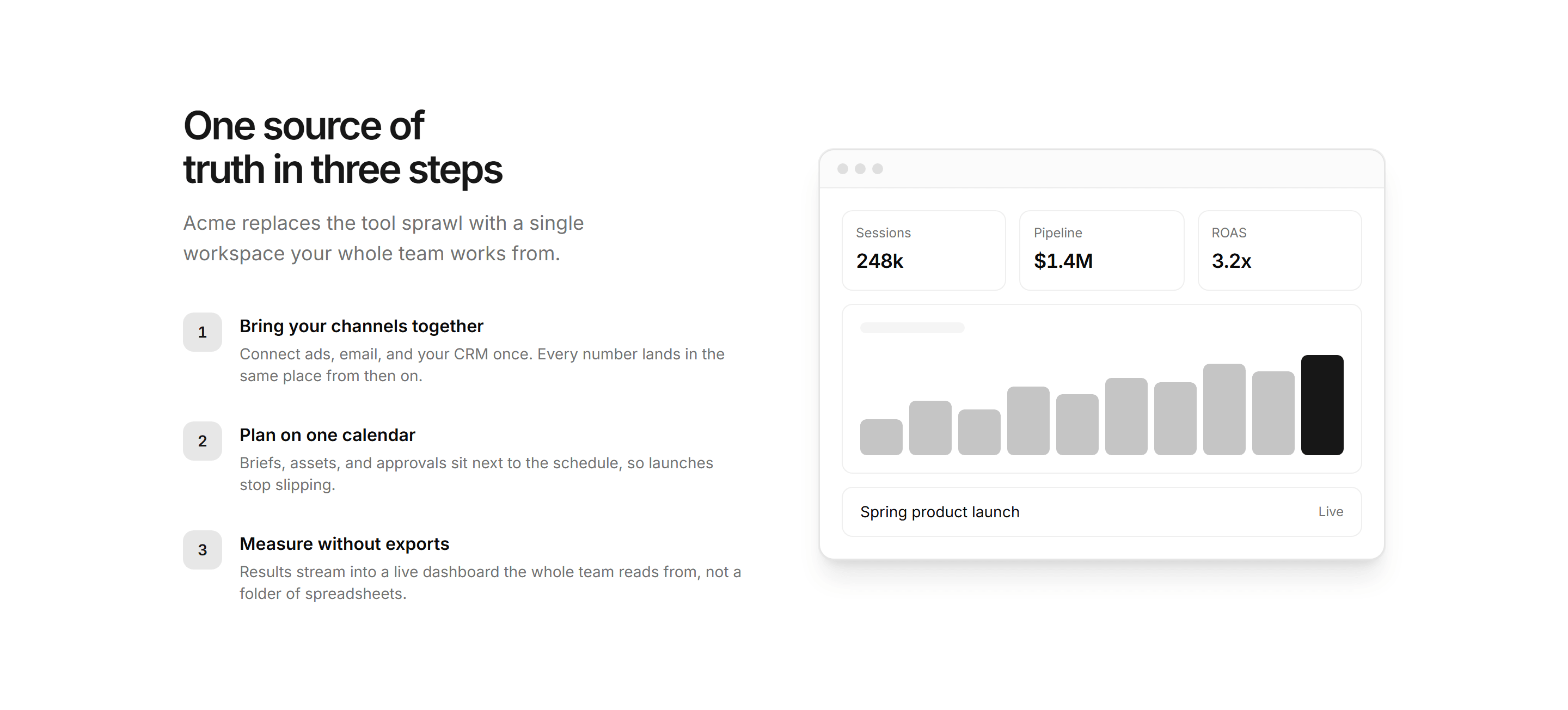 Marketing Pro How It Work: Split Steps With Mockup