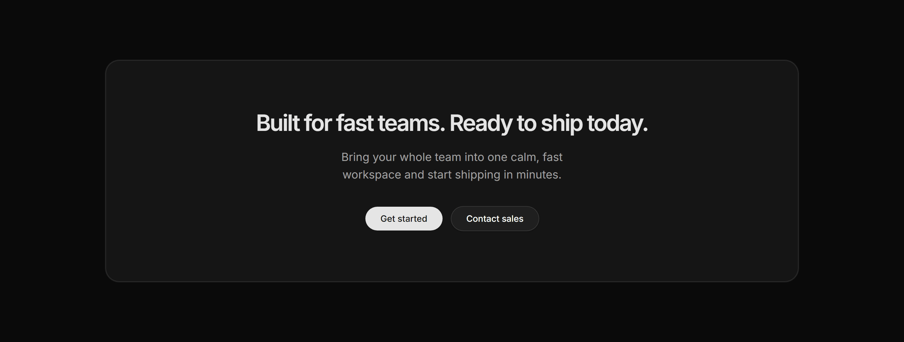 Modern SaaS CTA: Centered Callout