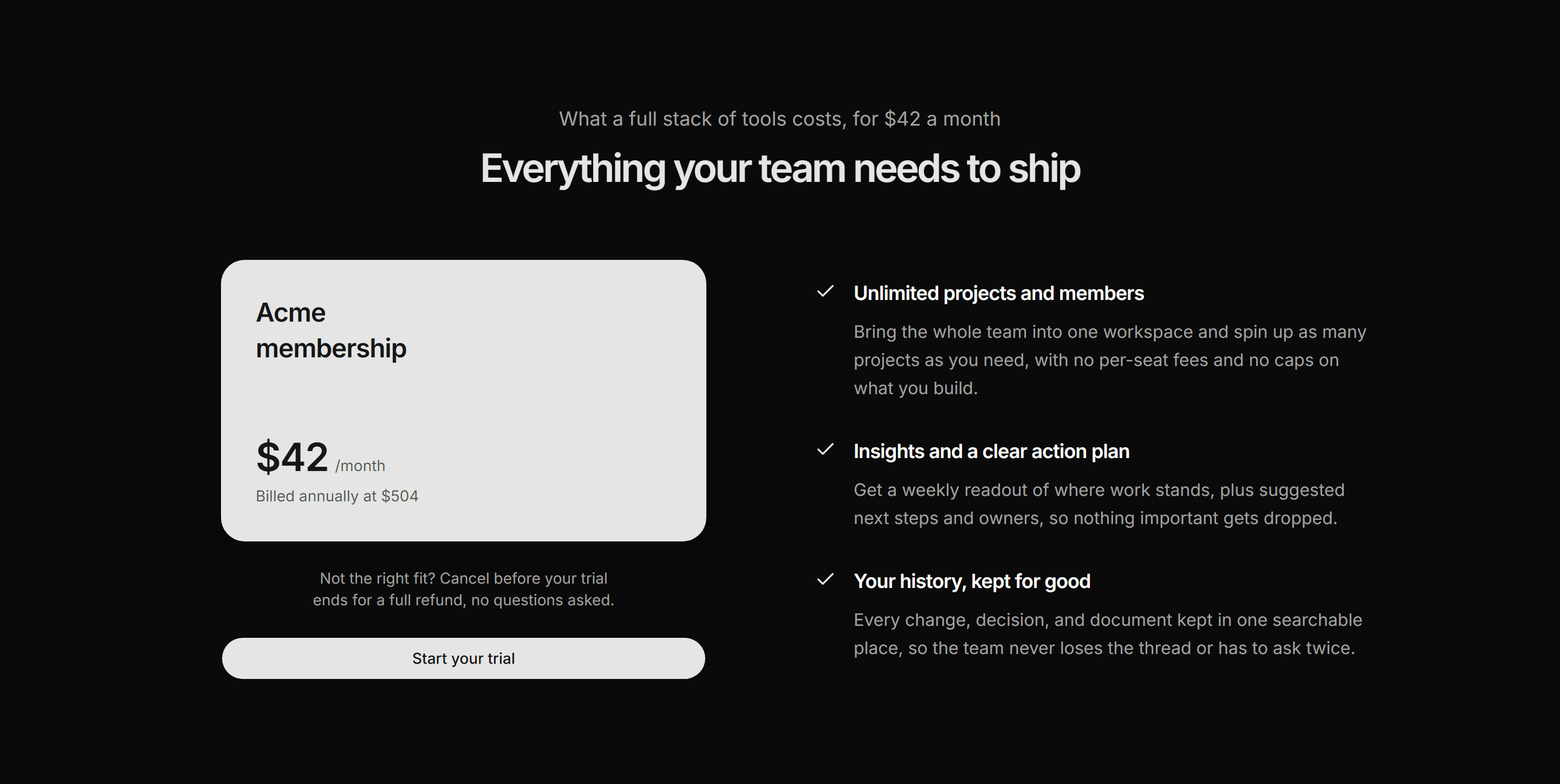 Modern SaaS Pricing: Membership