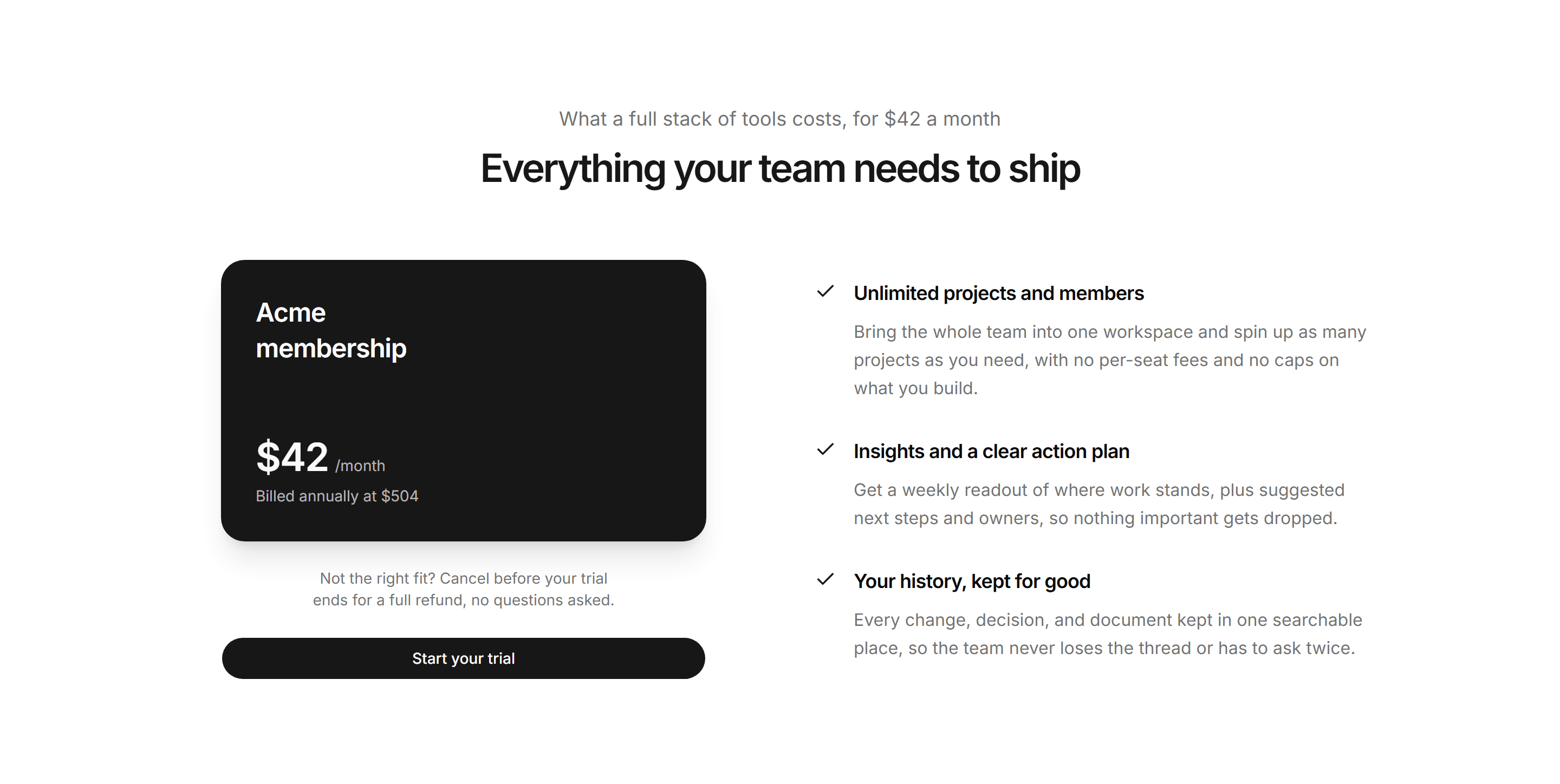 Modern SaaS Pricing: Membership